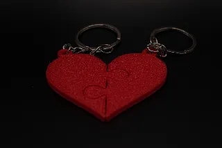 Valentine keychain puzzle