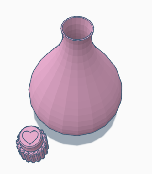 Love potion bottle