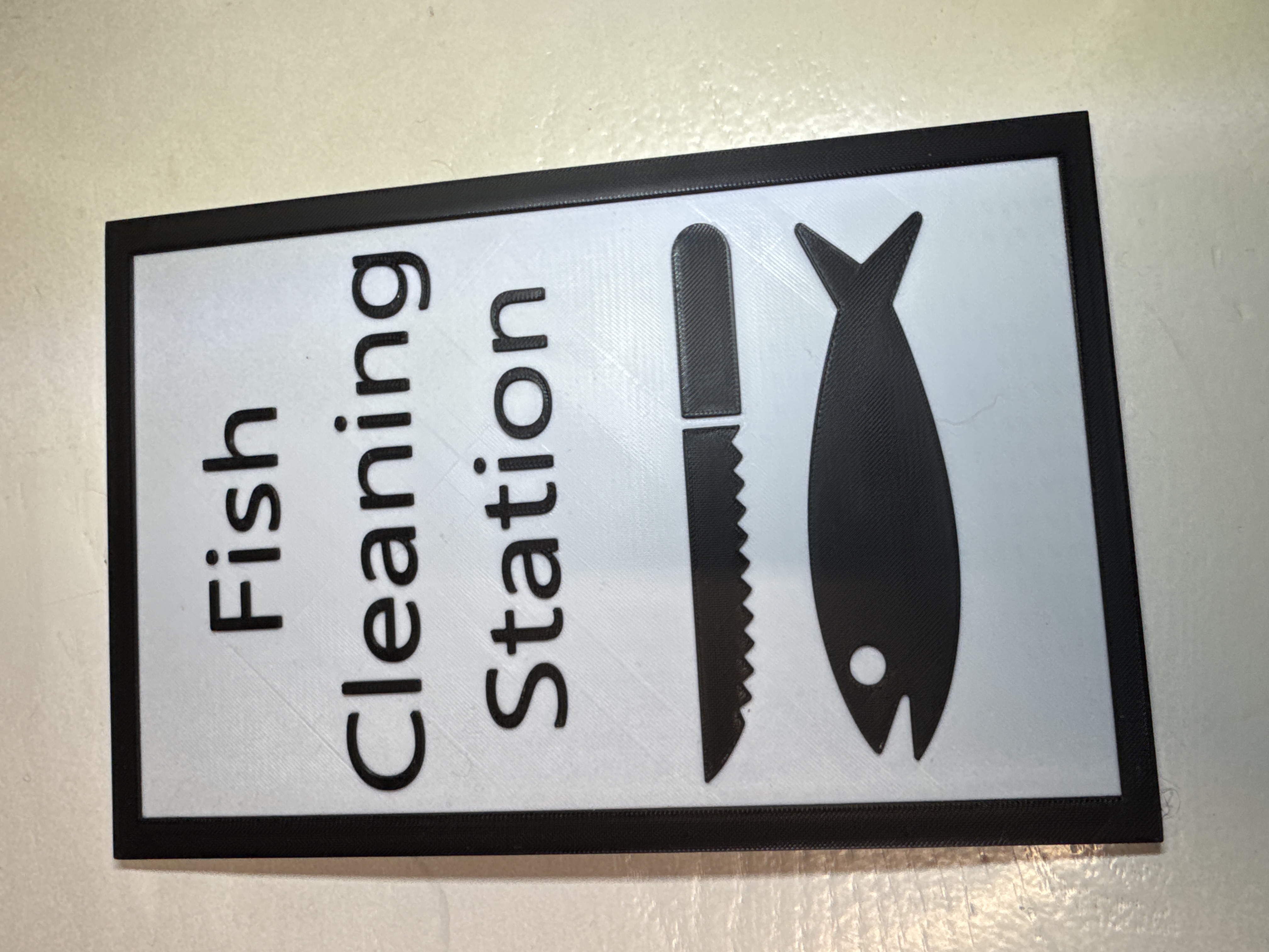 Fish Cleaning Station Sign
