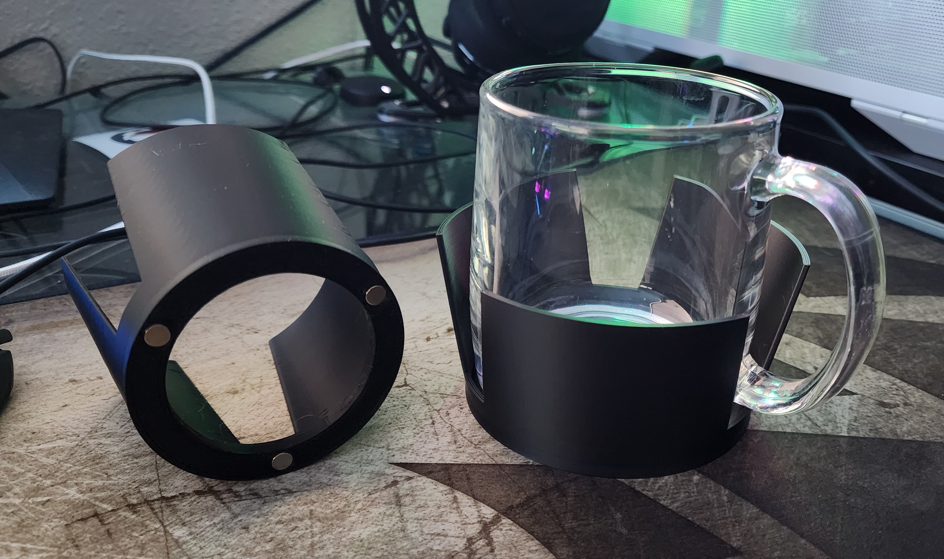 Magnetic Simple Cupholder 3D model thumbnail