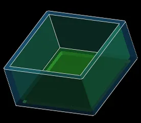 Stackable Storage Tray - 50 mm x 50 mm x 25 mm D
