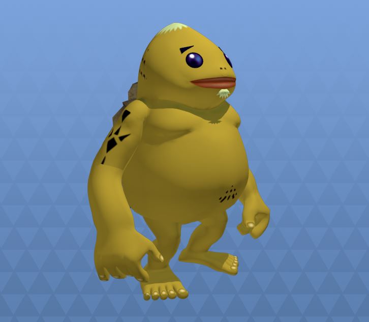 GORON FROM ZELDA, WITH BASE