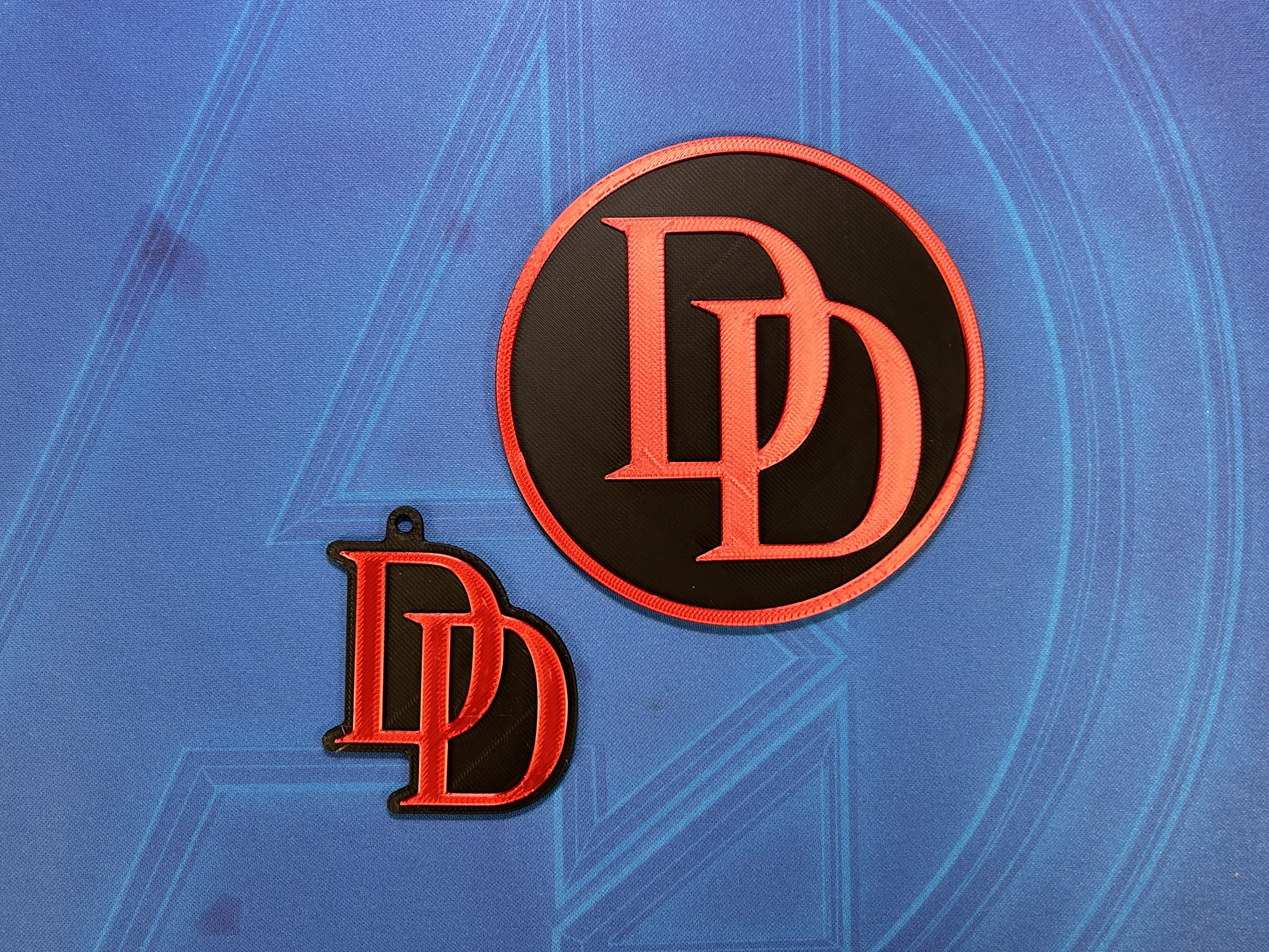 Daredevil Coaster and Keychain
