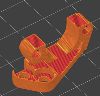 BLTouch mount for V Core 3.1 toolhead v1