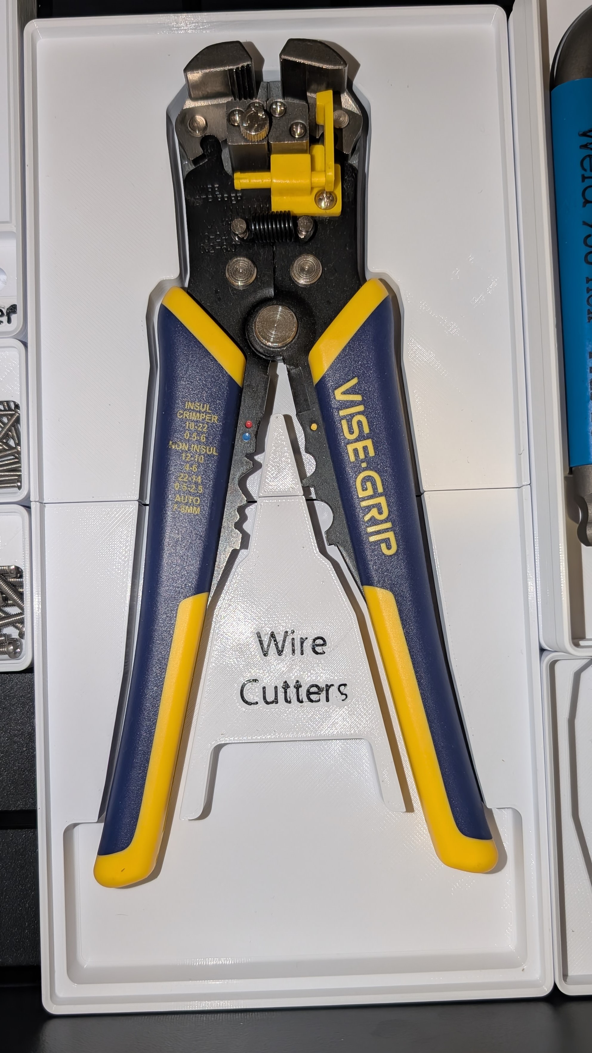 Vise Grip Wire Cutters/Strippers Gridfinity