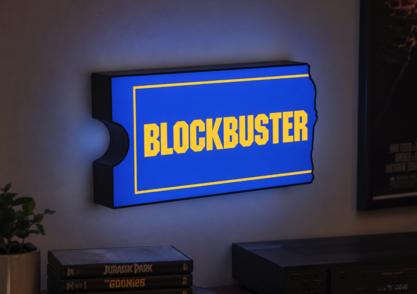 Blockbuster Video LED Lightbox | Multicolor 3D Printable 3MF
