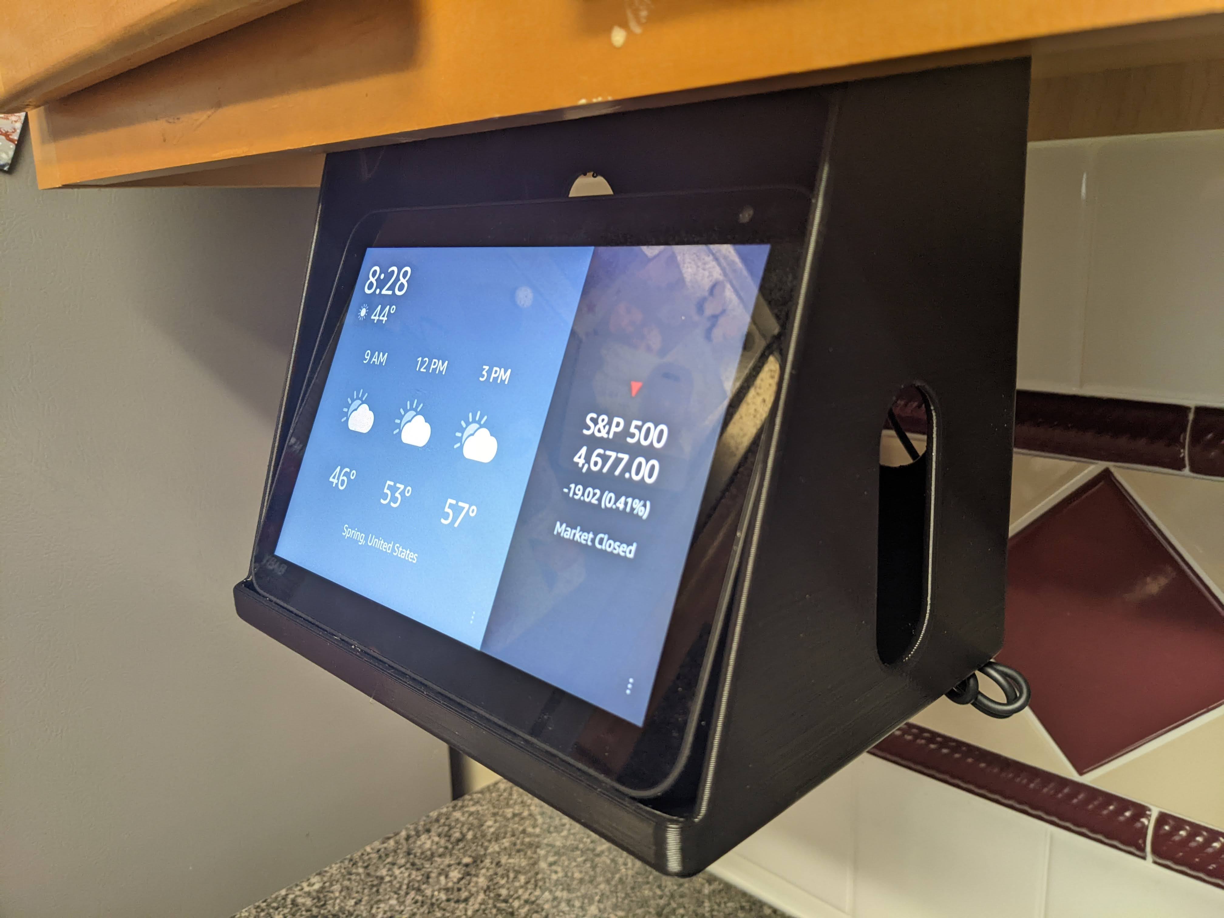 Echo Show Under Cabinet Mount