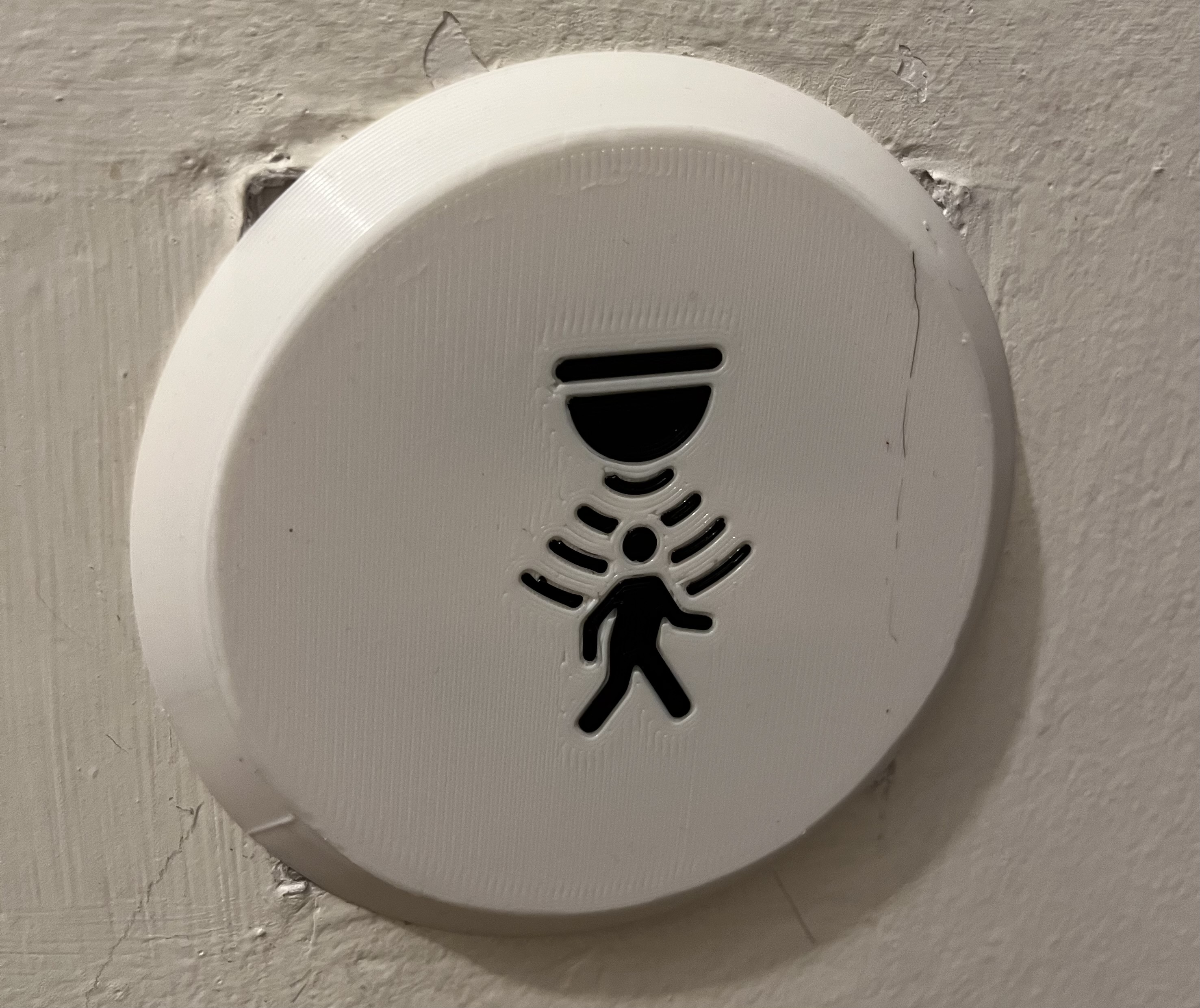 Junction Box Cover with Motion Sensor Symbol