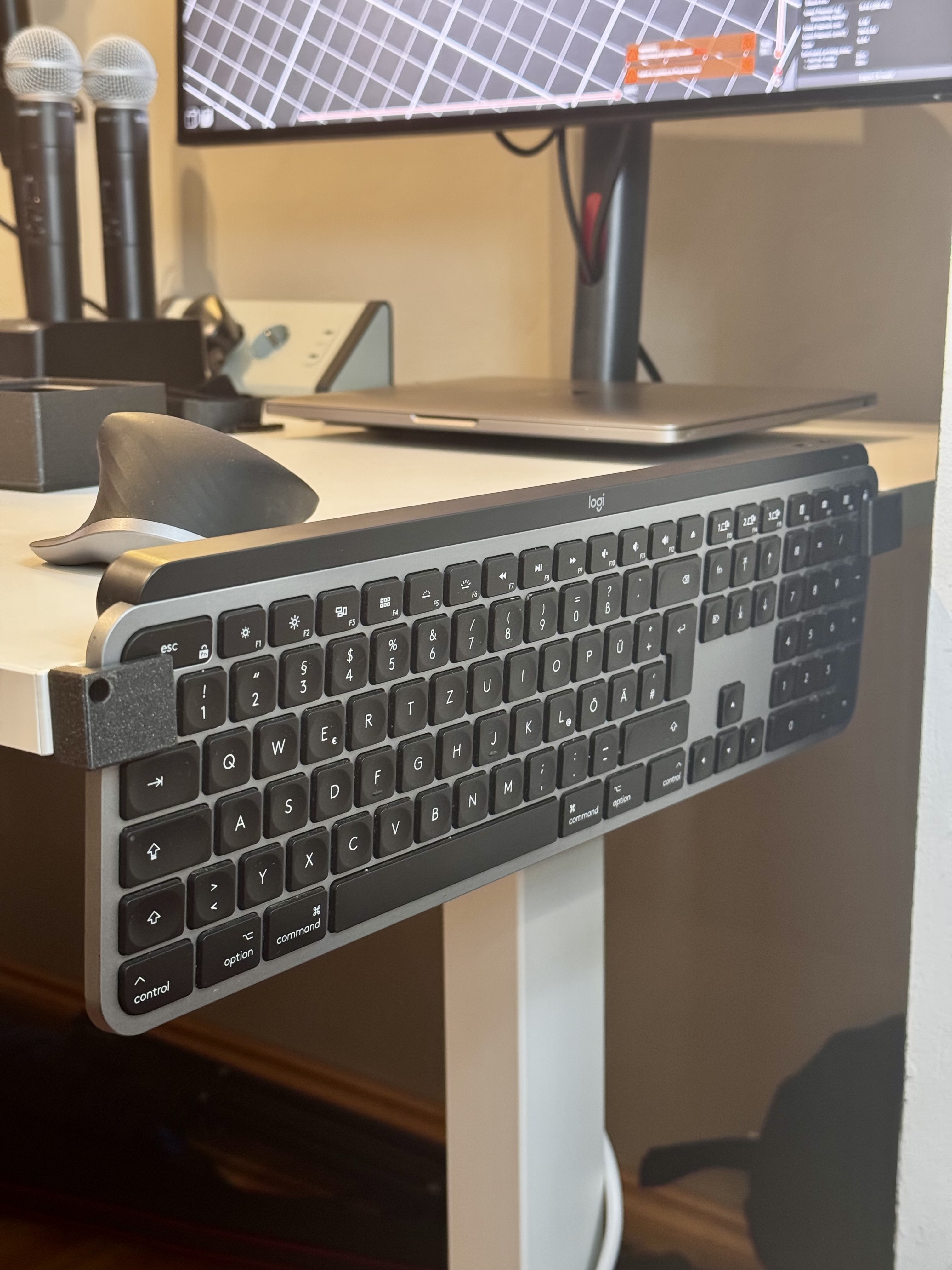 Logitech MX Keys Desk Holder - Keyboard Table Mount