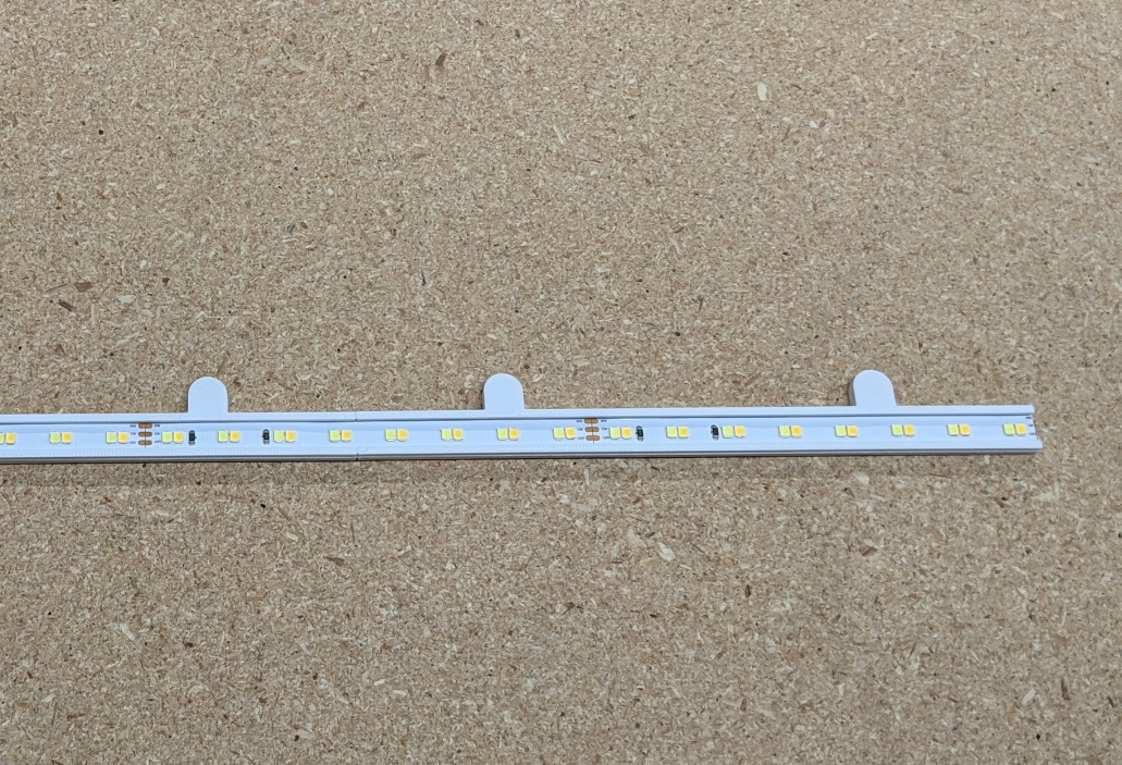 LED strip magnetic mount