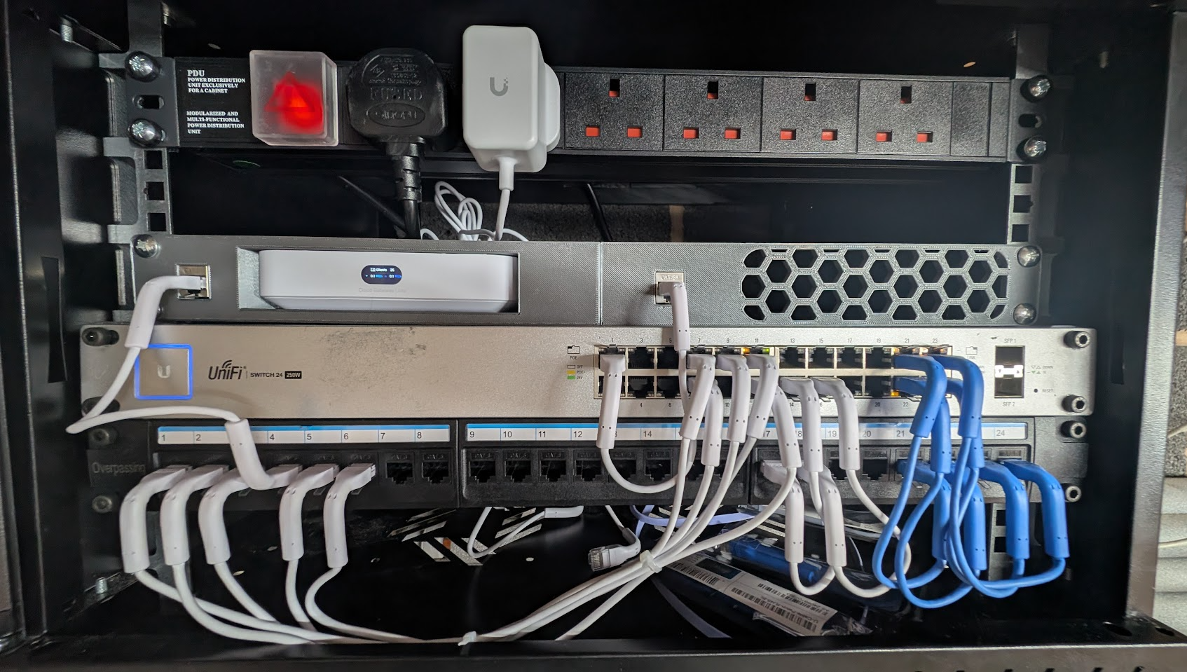 19-inch Modular Rack Mount Blank Honeycomb with Keystone