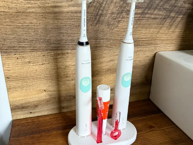 Phillips Sonicare + Curaprox interdental toothbrush dual holder