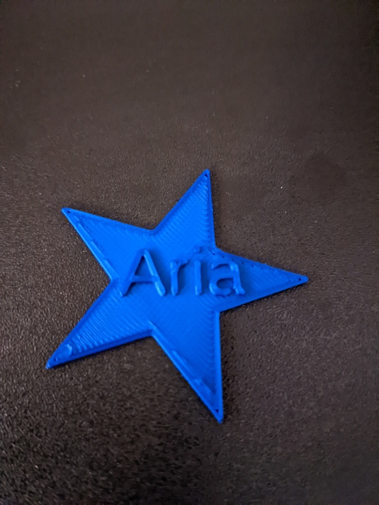 Miniatura 3 do modelo 3D Star with Text (Customizable)