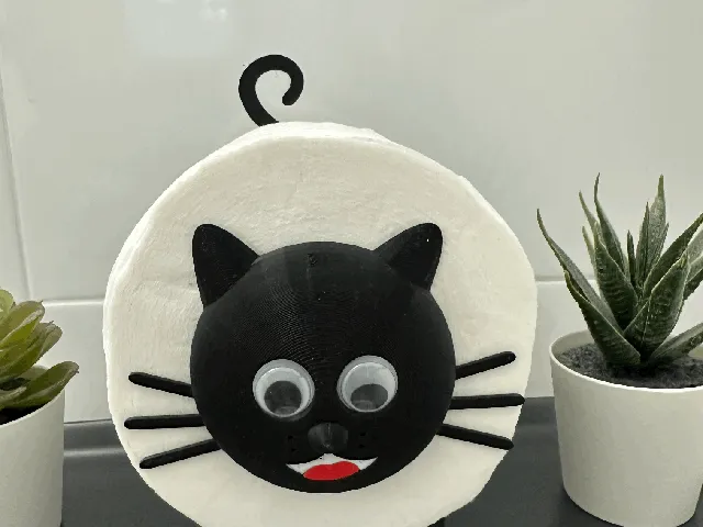 Cat Toilet Paper Holder