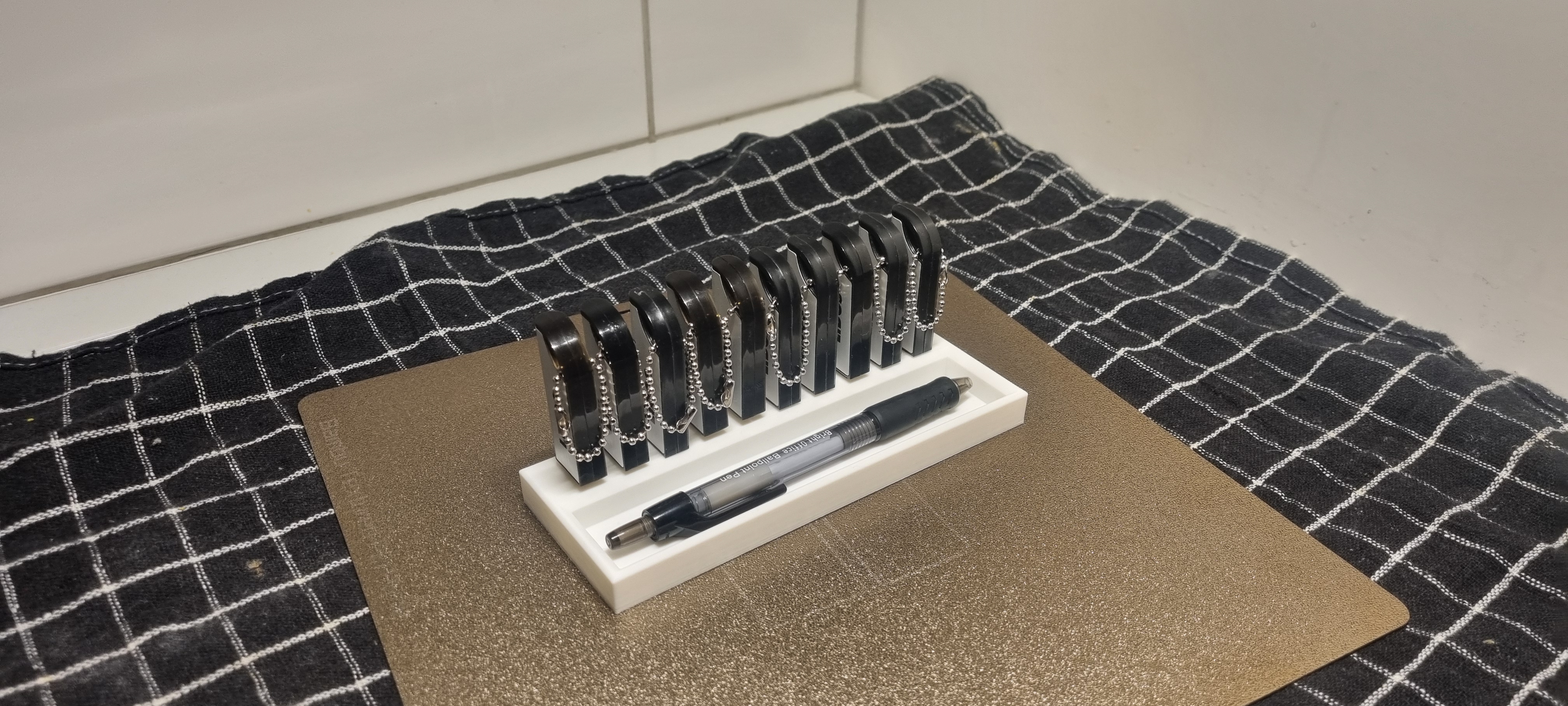 Desk Organizer with 10 USB Slots and Storage