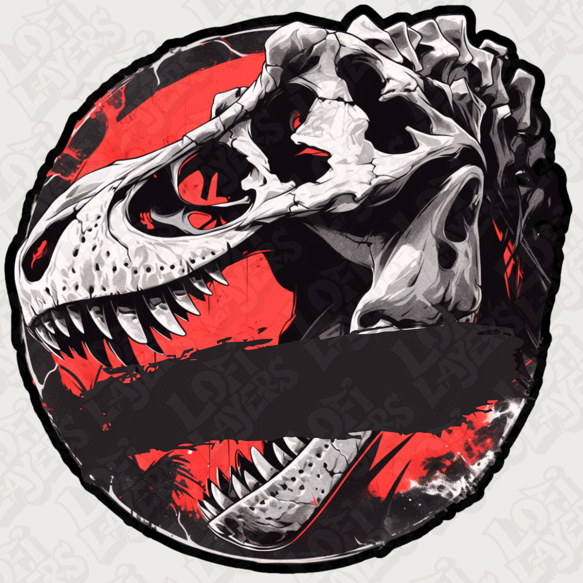 T-Rex Hueforge Sign