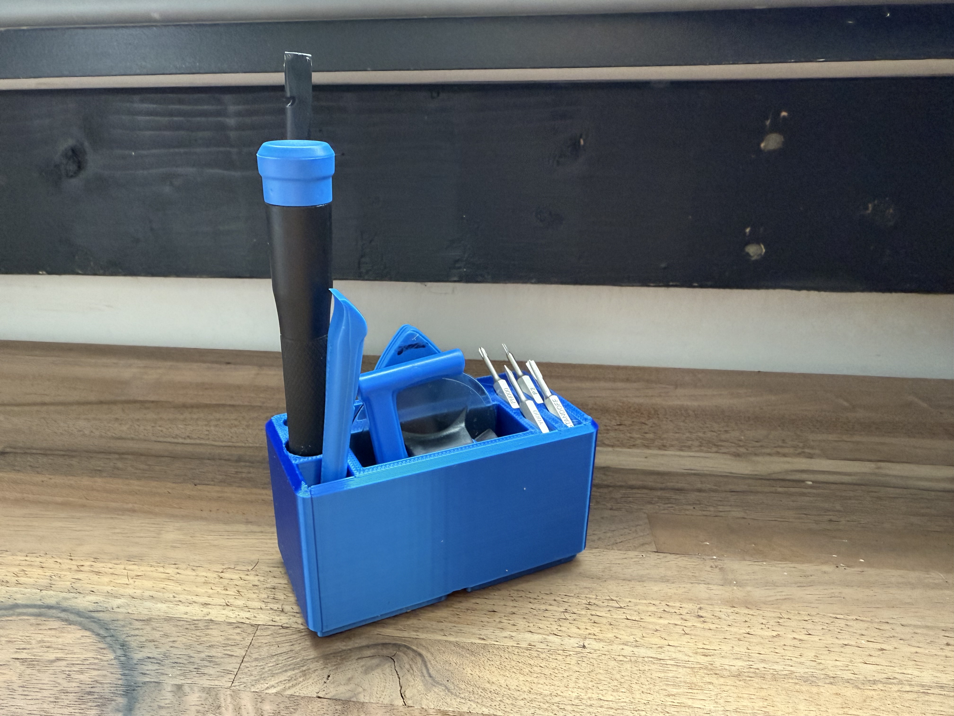 Gridfinity (1x2) holder for iFixit iPhone battery tool set
