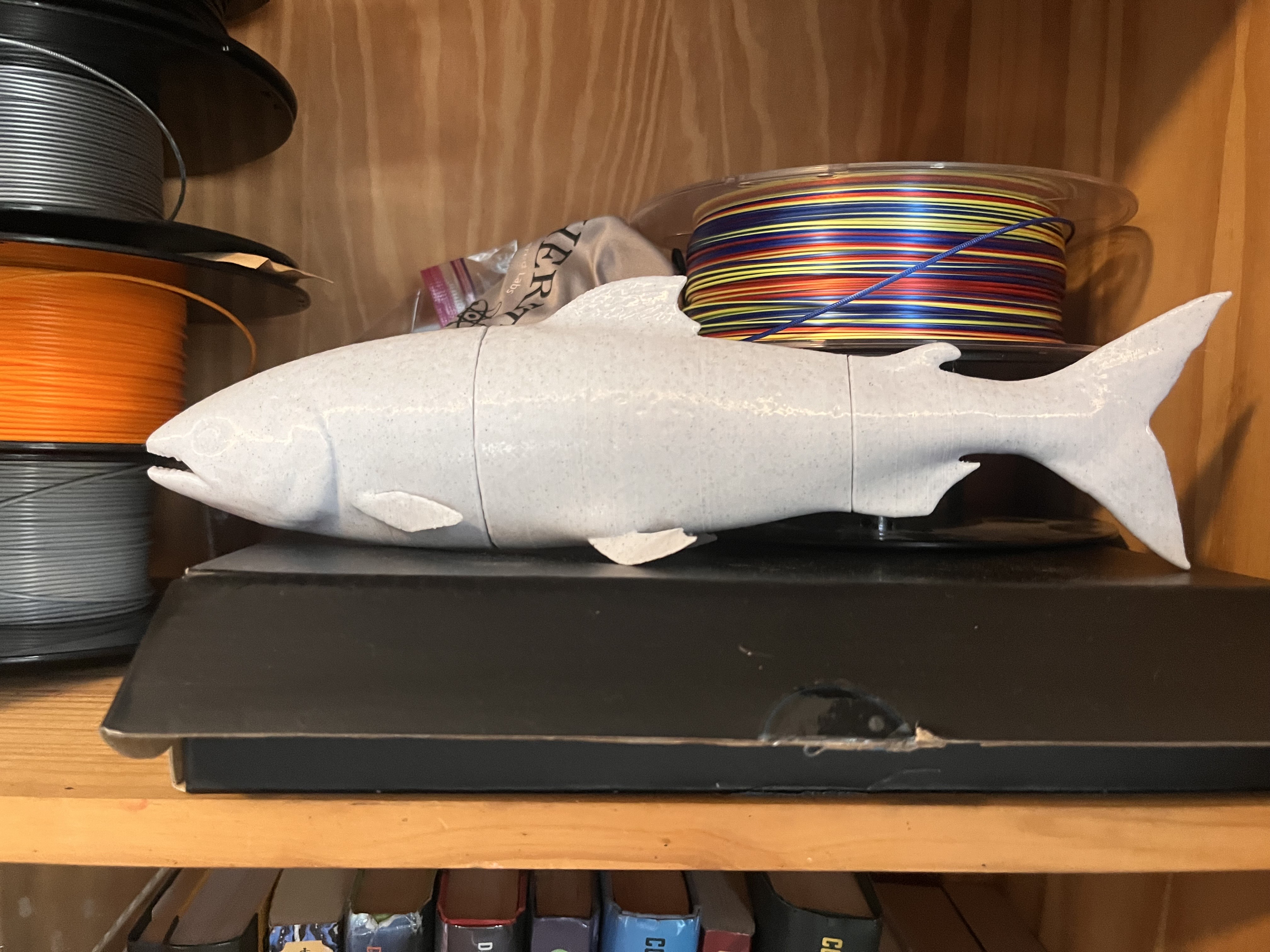 3 part fish(for bigger prints 3D model thumbnail