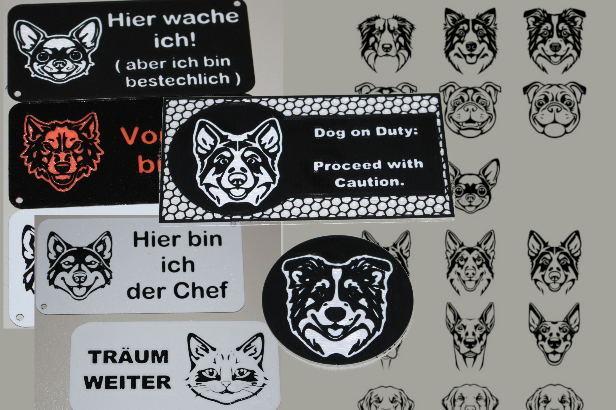 Sign for the dog (or cat)
