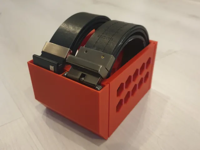 Belt holder for two belts