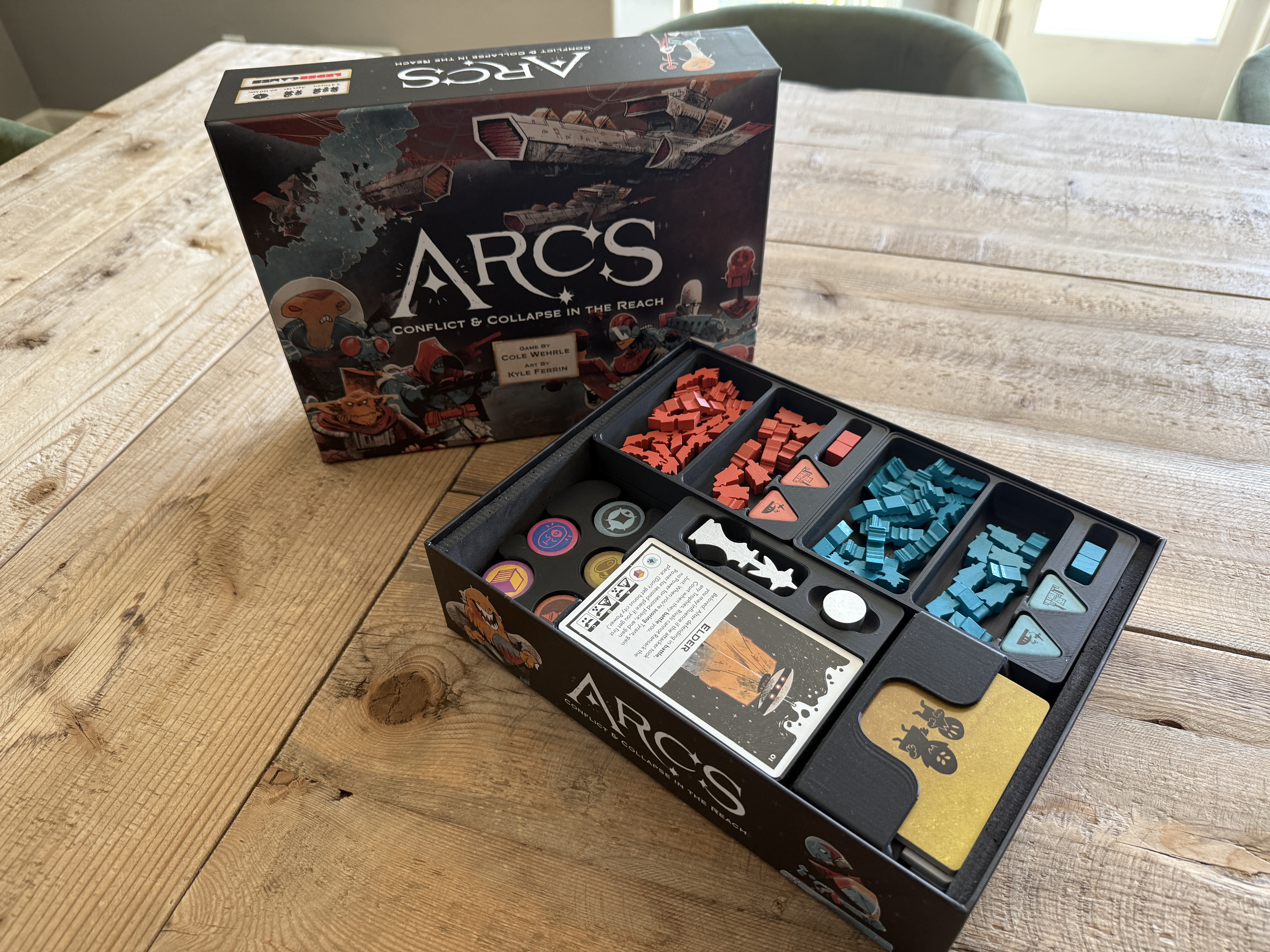ARCS board game organizer insert