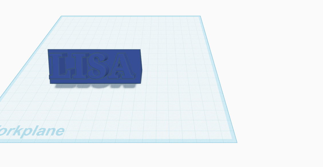 Lisa name plate