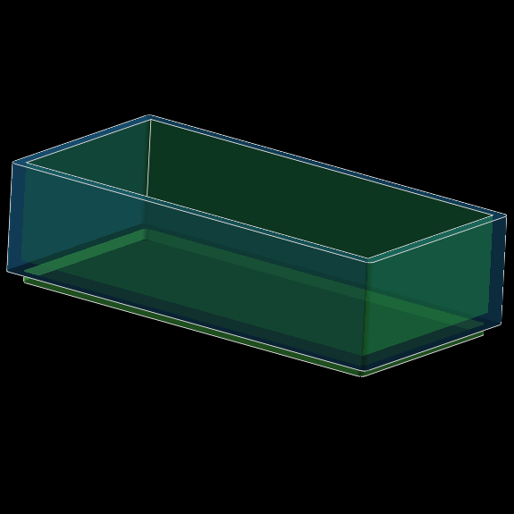 Stackable Storage Tray - 100 mm x 50 mm x 25 mm D