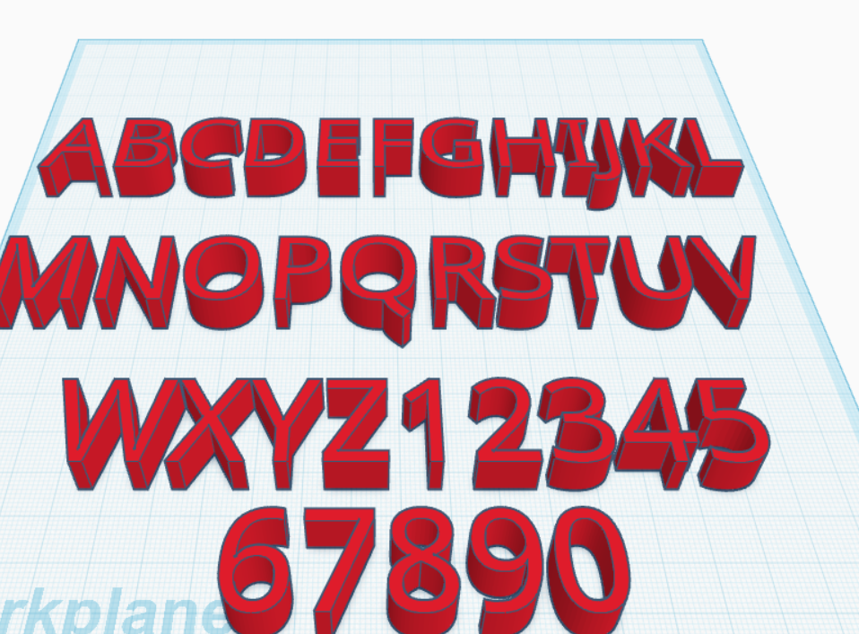 Number Letter Magnets