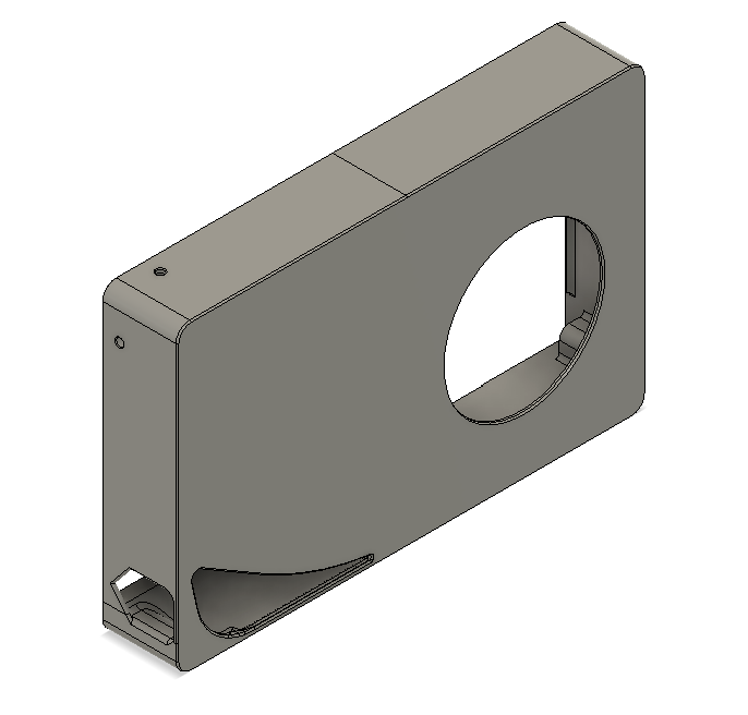 Noizie Mouth Remix of rear cover for Stewy's Horizontal chamber heater Qidi Plus 4