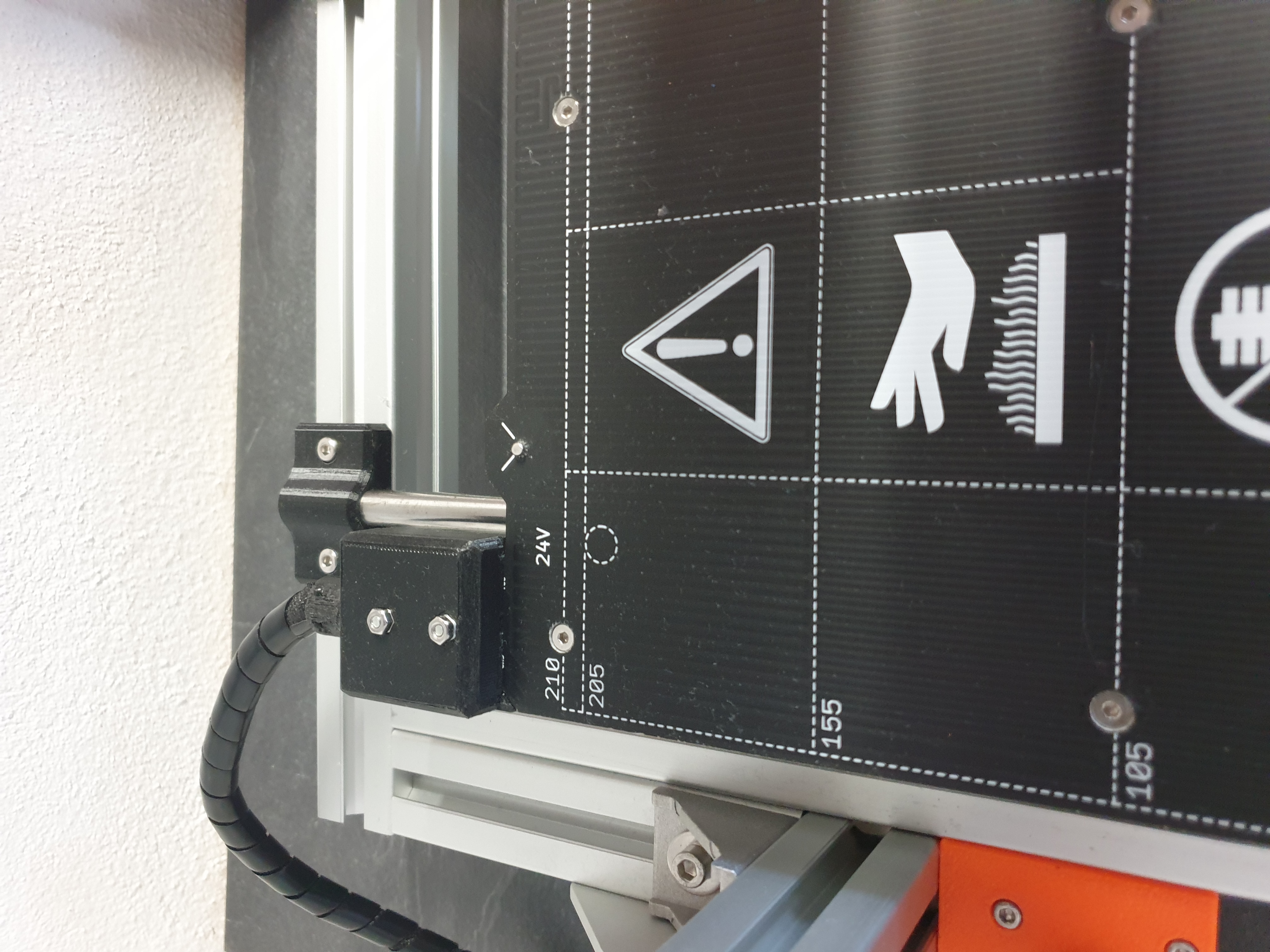 Heatbed cable cover for MK52