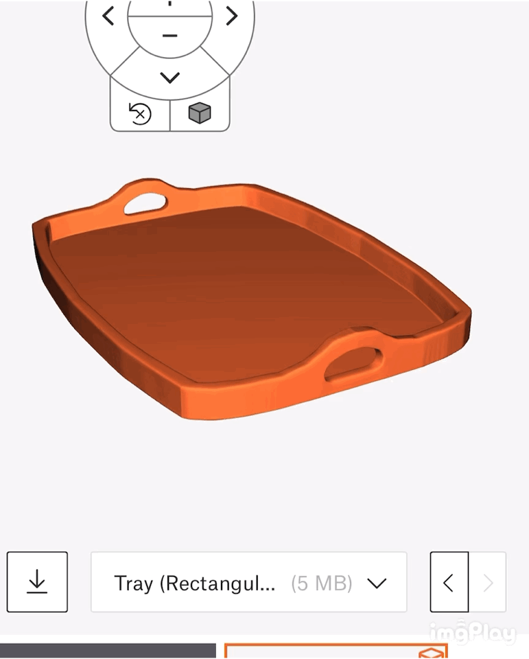 Trays With Handles (Rounded Square and Rectangular)
