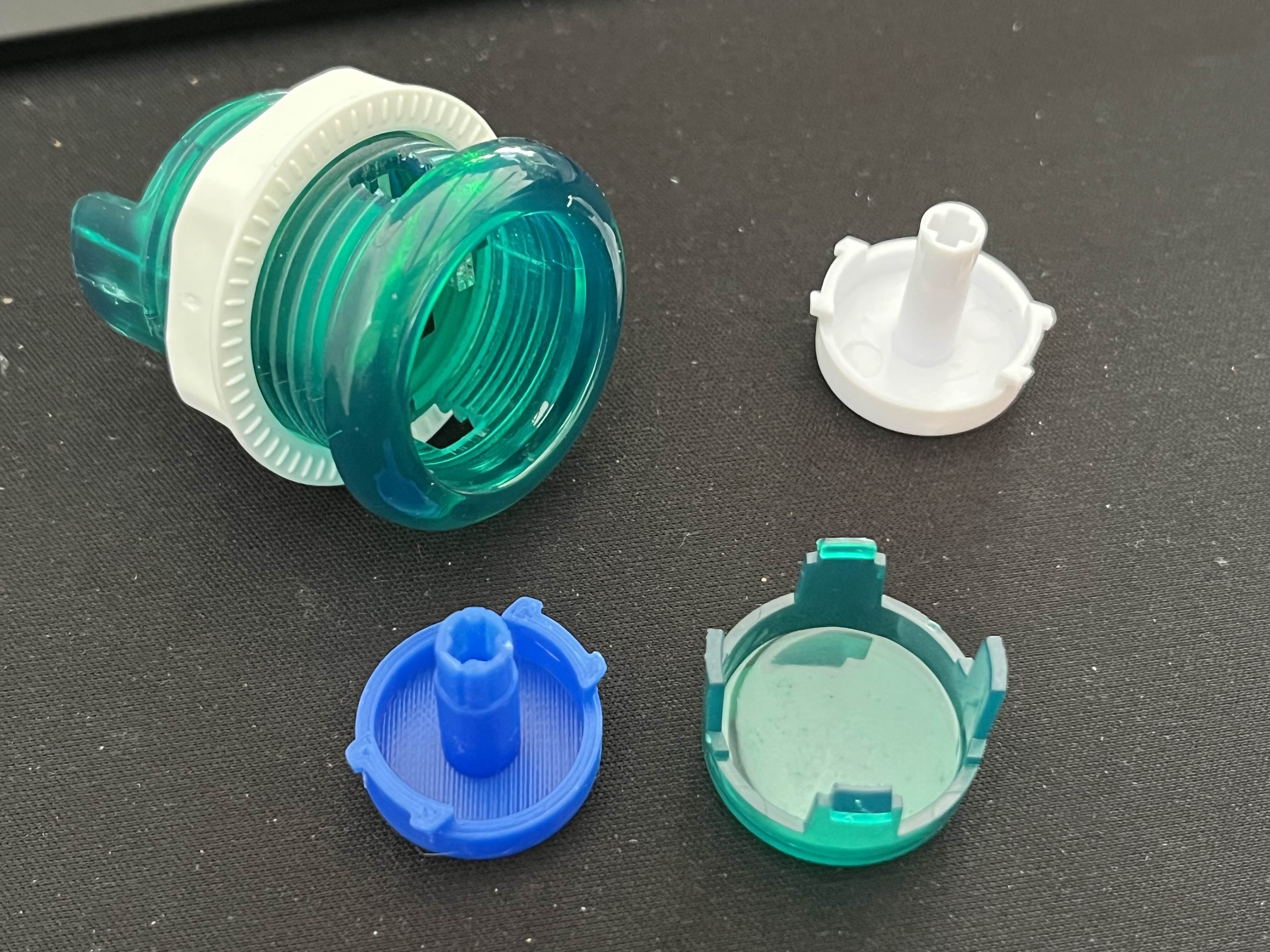 Actuator insert for SJ@JX arcade switches