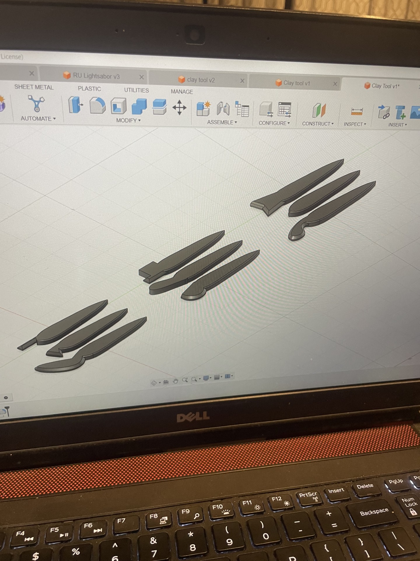 Miniatura 2 do modelo 3D Clay working tools