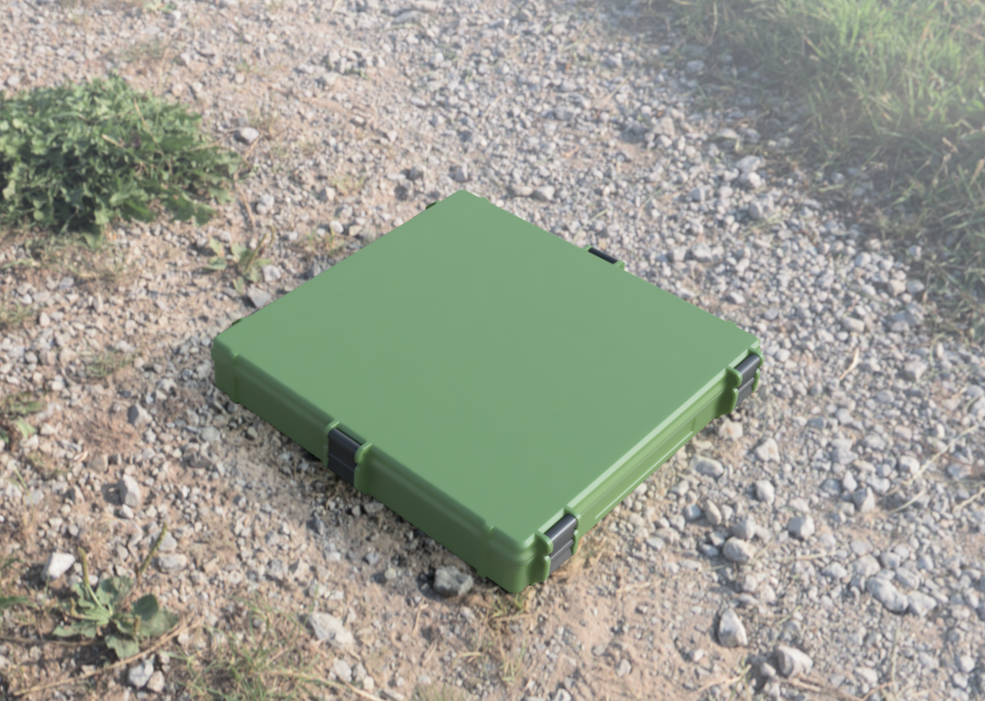 Gridfinity Rugged Case 6x6x5U With Side Latches