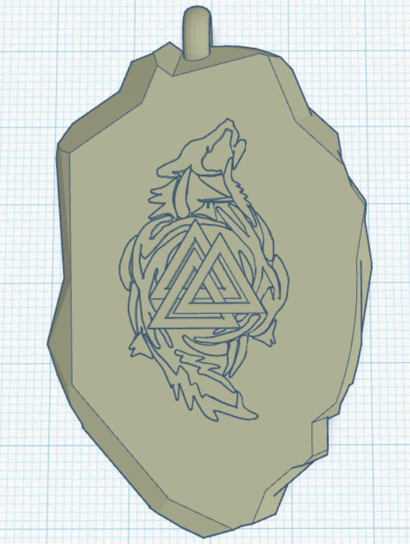 Wolf rune Amulet