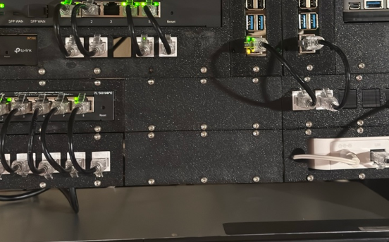 1U blank panel for modular rack system