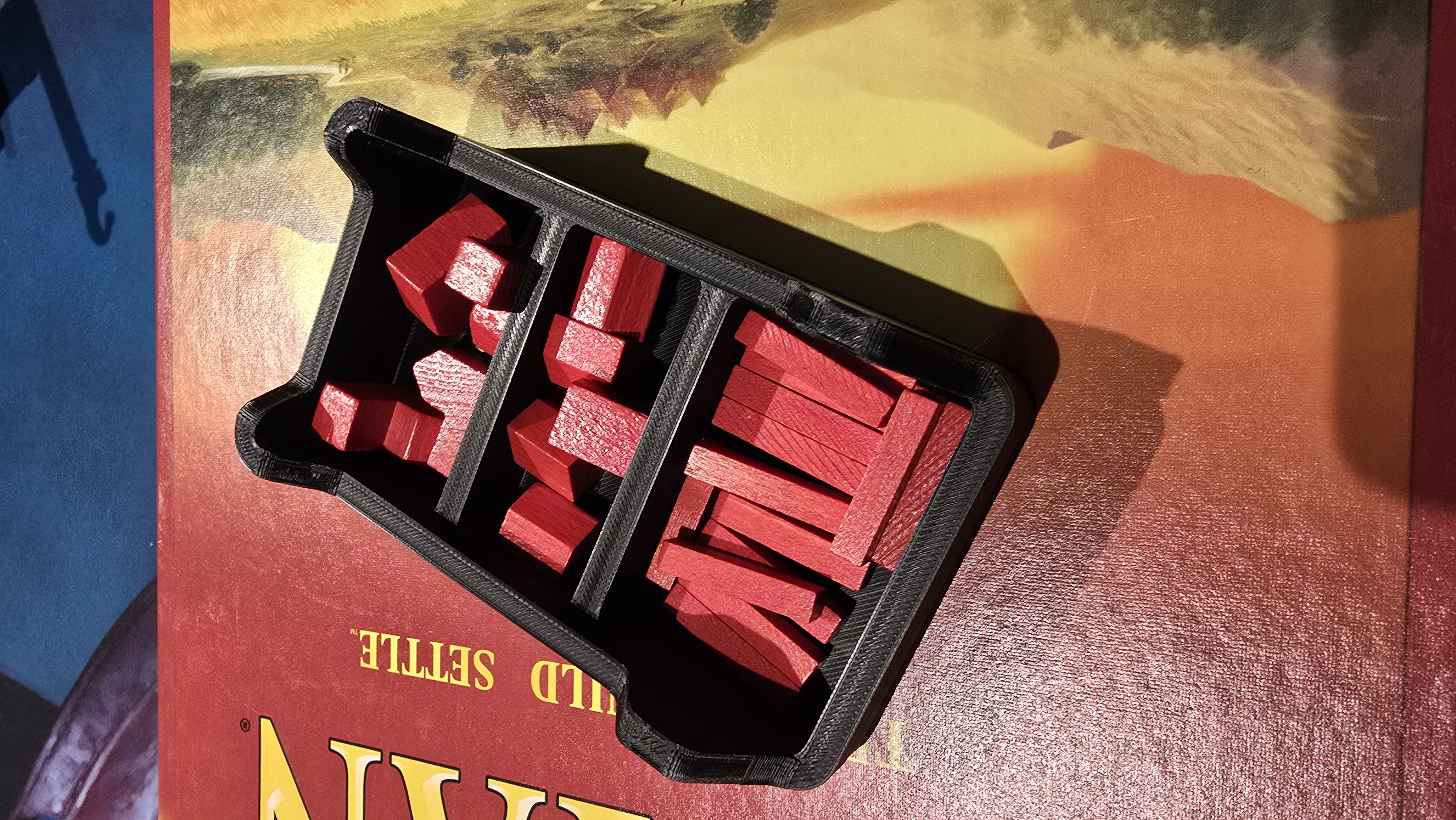 player pieces bins