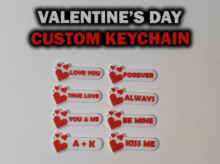 Valentine's Day Custom Keychain
