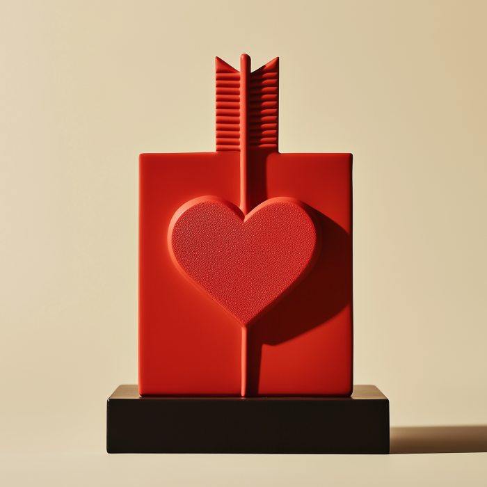 Cupid's Mark Vase - Perfect for Valentine's Day
