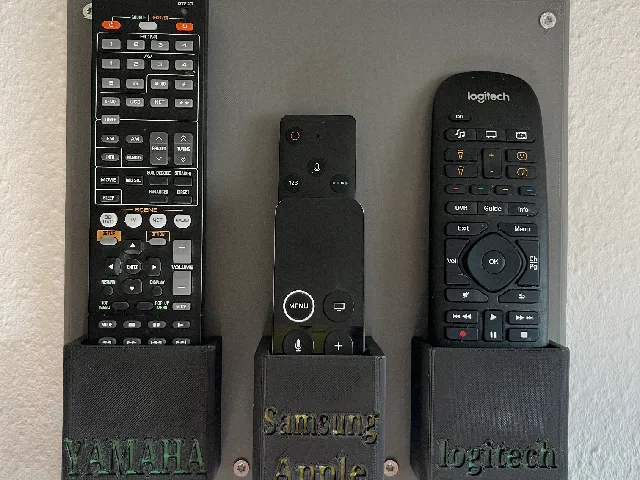 Wall mount for 4 remote controllers