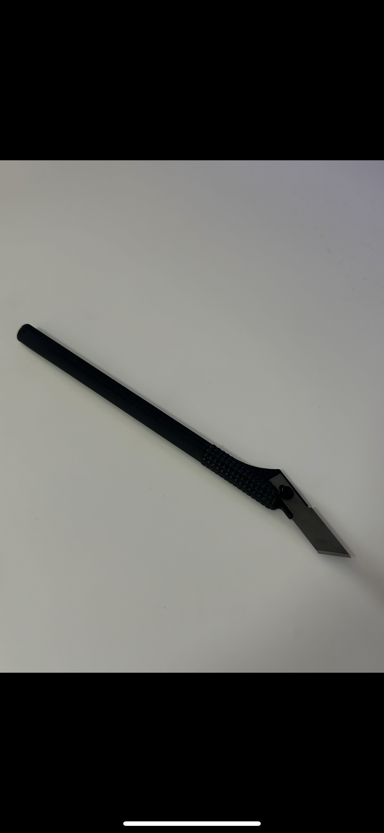 V1 Better Xacto Knife Handle remix with flat side