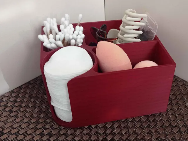 Cotton pad and tips organizer