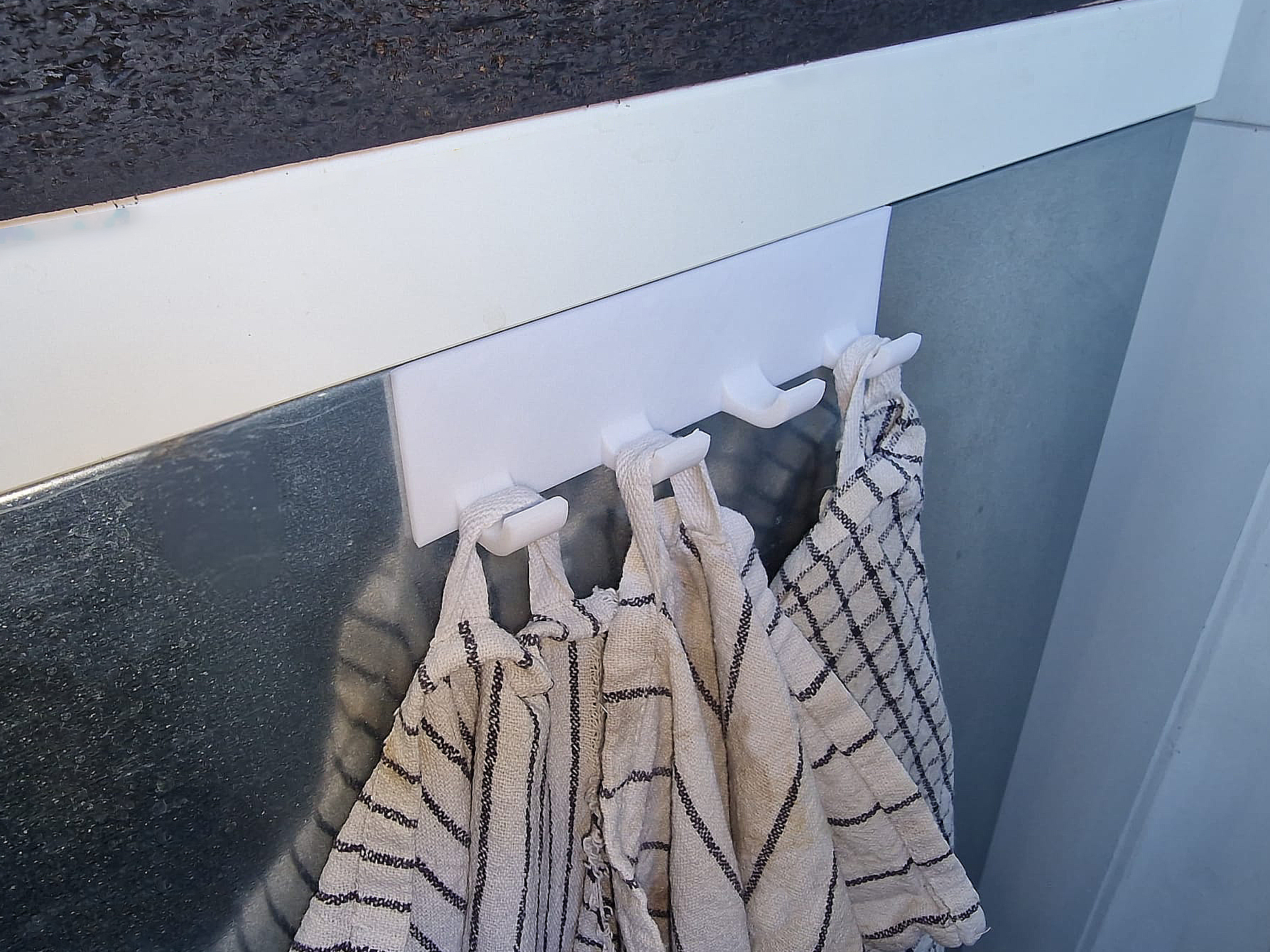 Strong Towel Hook (No Drill) - For kitchen and bath towels! (Use strong double side tape)