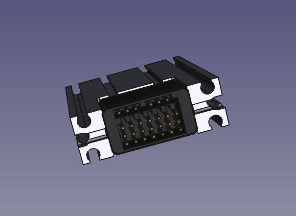 fischertechnik compatible holder for FlySky RC receivers