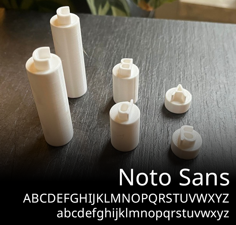 Clay Letter Stamping Kit - Noto Sans