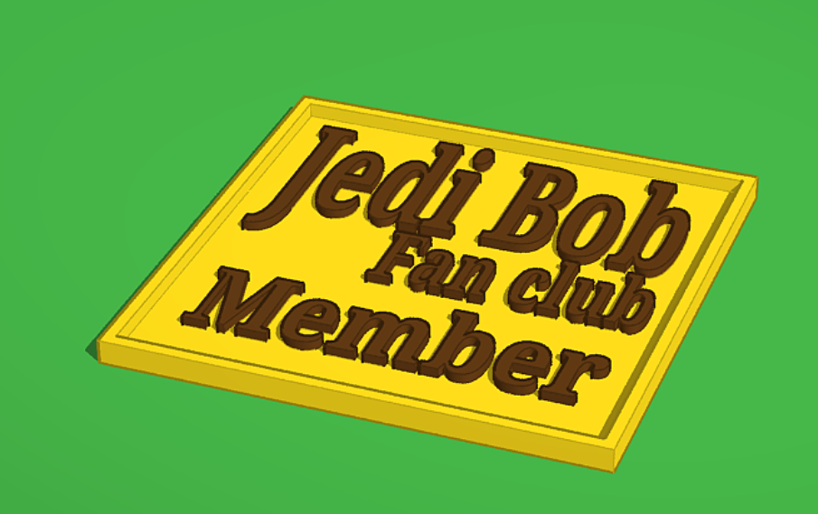 Jedi Bob fan club member sign