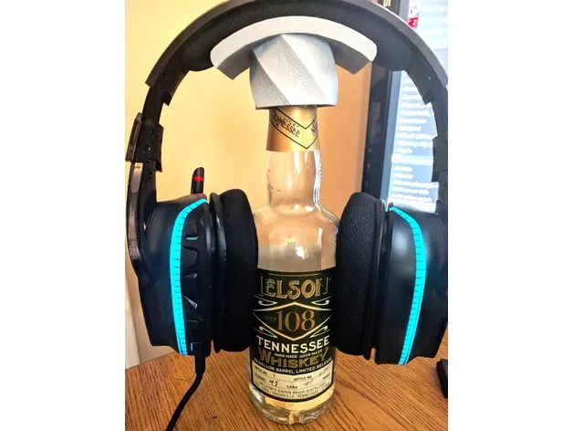 Liquor Bottle Headphone/Headset Stand