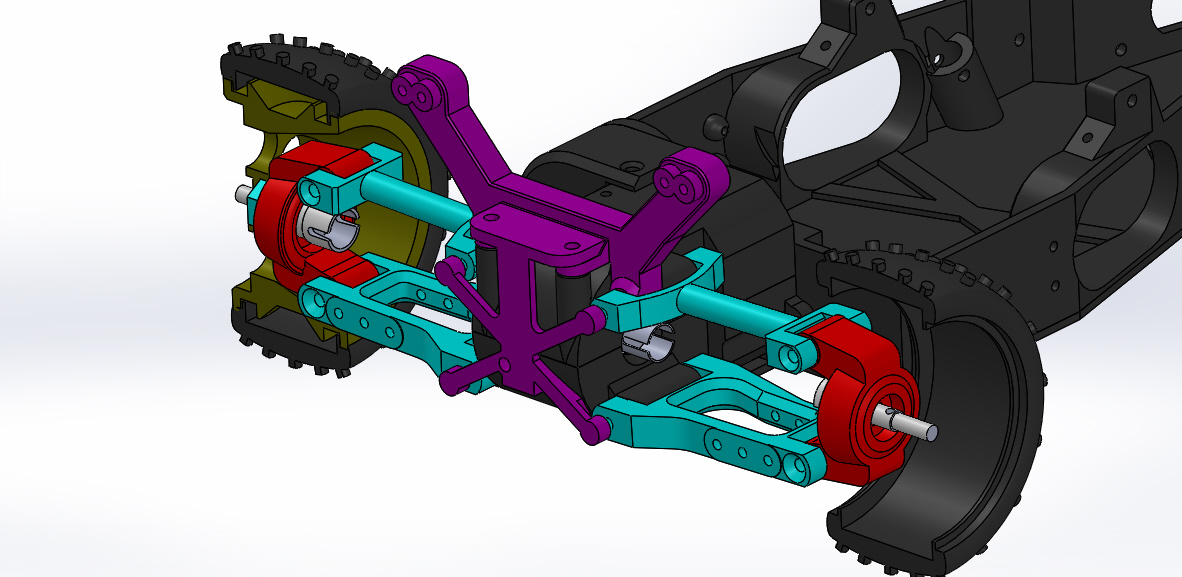 A-arm suspension for The Marmot rc car
