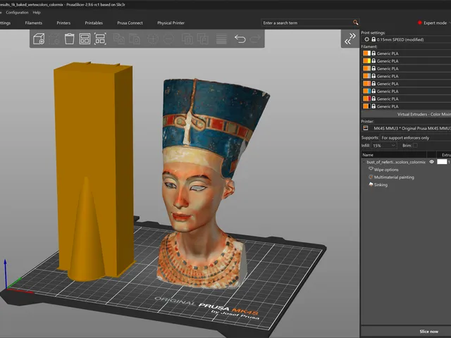 Nefertiti ColorMix - created with Color Mix Lab