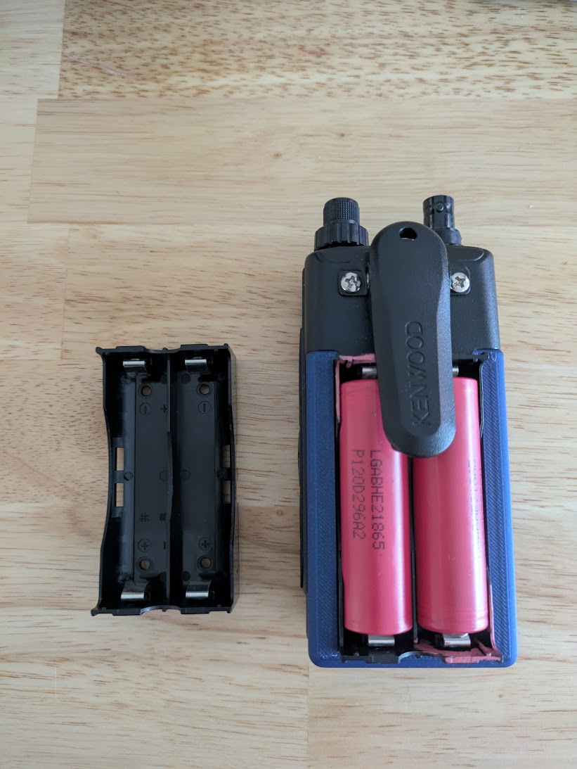 Kenwood TH-D74A 18650 Battery Caddy V2